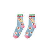 Gift Box Set Women Thermal Socks Little Monster Series Thick Warm Soft Cozy Socks